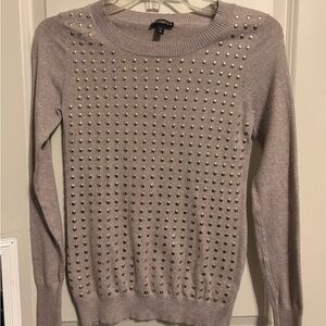 Express Women's Studded Sweater - Light Brown